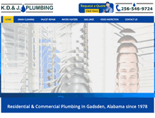 Tablet Screenshot of kdjplumbingllc.com